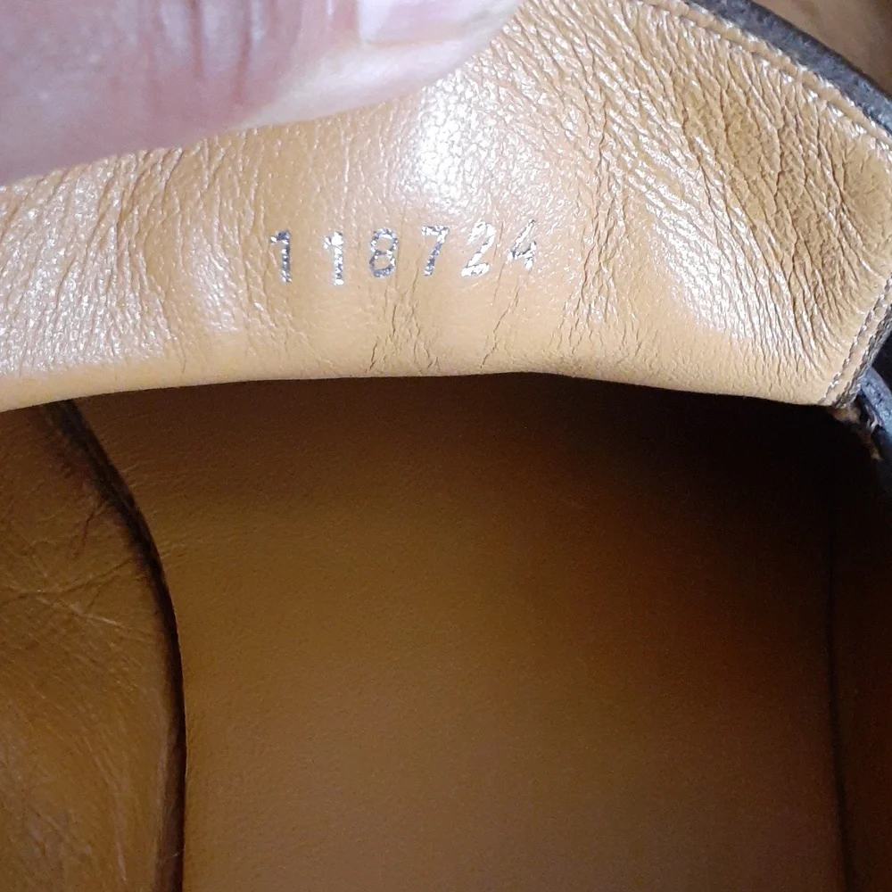 Gucci Brown Leather Loafer Shoes sz 8